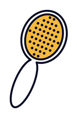 Poster - scrubbing brush outline icon illustration on transparent background
