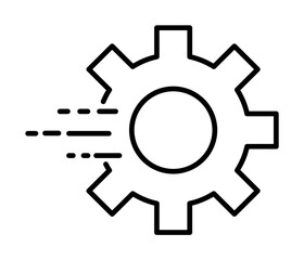 Poster - fast mechanism icon illustration on transparent background