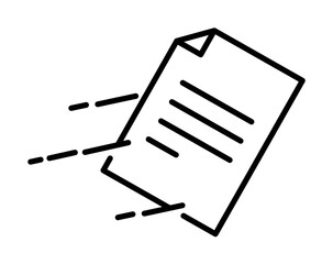 Poster - fast Mail icon illustration on transparent background