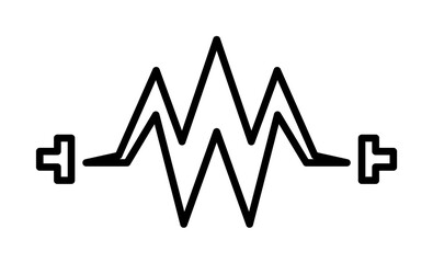 Poster - electricity icon illustration on transparent background
