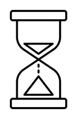 Poster - hourglass icon illustration on transparent background