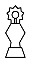 Poster - Gear Cup icon illustration on transparent background