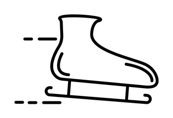Poster - skates icon illustration on transparent background