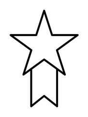 Poster - star medal icon illustration on transparent background