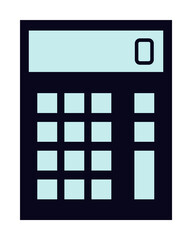 Wall Mural - calculator icon illustration on transparent background