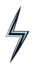 Poster - lightning icon illustration on transparent background