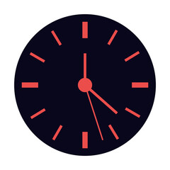 Poster - clock icon illustration on transparent background