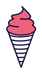 Poster - ice-cream icon illustration on transparent background
