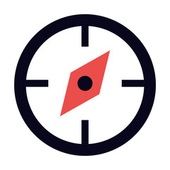 Poster - compass icon illustration on transparent background