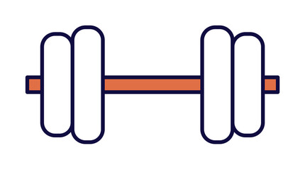 Poster - dumbbells icon illustration on transparent background
