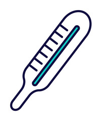 Aufkleber - thermometer icon illustration on transparent background