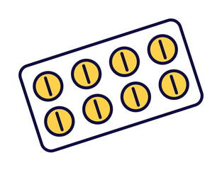 Poster - medicine icon illustration on transparent background