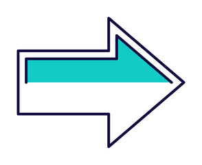 Poster - arrow icon illustration on transparent background