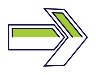 Poster - arrow icon illustration on transparent background