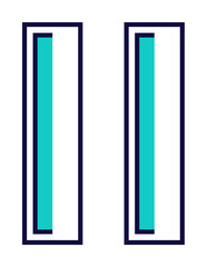 Poster - equally sign icon illustration on transparent background