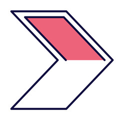 Poster - arrow icon illustration on transparent background