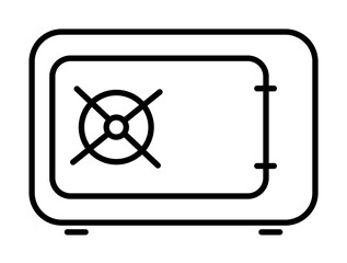 Poster - safe icon illustration on transparent background