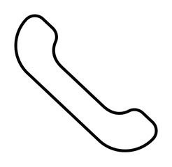 Poster - handset icon illustration on transparent background