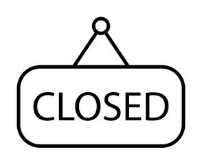 Poster - tag closed icon illustration on transparent background
