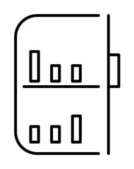 Poster - suitcase icon illustration on transparent background