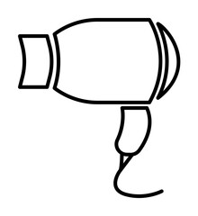Poster - hair dryer icon illustration on transparent background