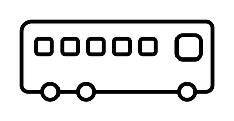 Poster - bus icon illustration on transparent background