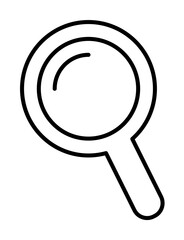 Poster - magnifier icon illustration on transparent background