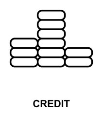 Poster - coins icon illustration on transparent background