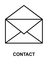 Poster - opened envelope icon illustration on transparent background