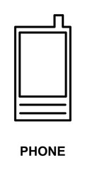 Poster - phone icon illustration on transparent background