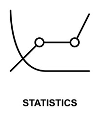 Poster - chart icon illustration on transparent background