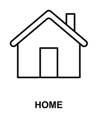 Poster - home icon illustration on transparent background