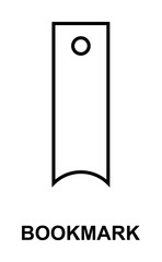 Poster - bookmark icon illustration on transparent background
