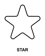 Poster - star icon illustration on transparent background
