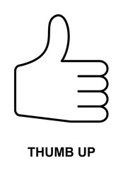 Poster - thumb up icon illustration on transparent background
