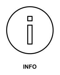Poster - info sign icon illustration on transparent background