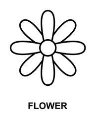 Poster - flower icon illustration on transparent background