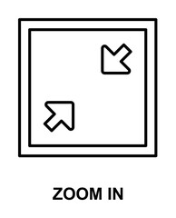 Poster - zoom in sign icon illustration on transparent background