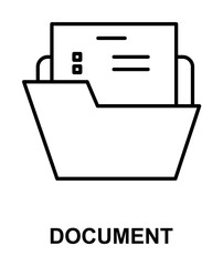 Aufkleber - document icon illustration on transparent background