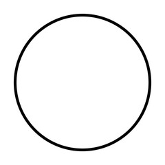 Poster - a circle icon illustration on transparent background
