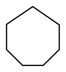 Poster - heptagon icon illustration on transparent background