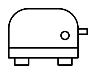 Poster - toaster icon illustration on transparent background