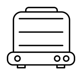 Poster - toaster icon illustration on transparent background