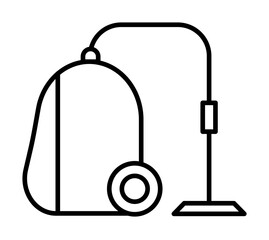 Poster - a vacuum cleaner icon illustration on transparent background