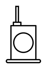 Poster - radio icon illustration on transparent background