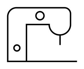 Poster - weaver's machine icon illustration on transparent background