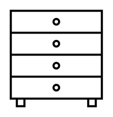 Poster - cupboard icon illustration on transparent background