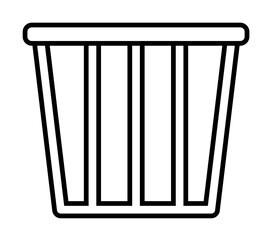 Poster - laundry basket icon illustration on transparent background