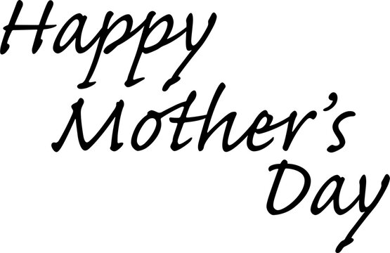 Close-up of happy mothers day text 
