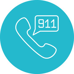 Canvas Print - Call 911 Icon